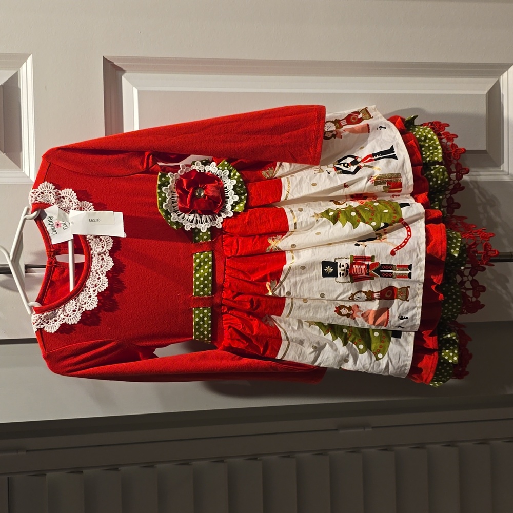 Counting Daisies Ruffle Nutcracker Dress 4T